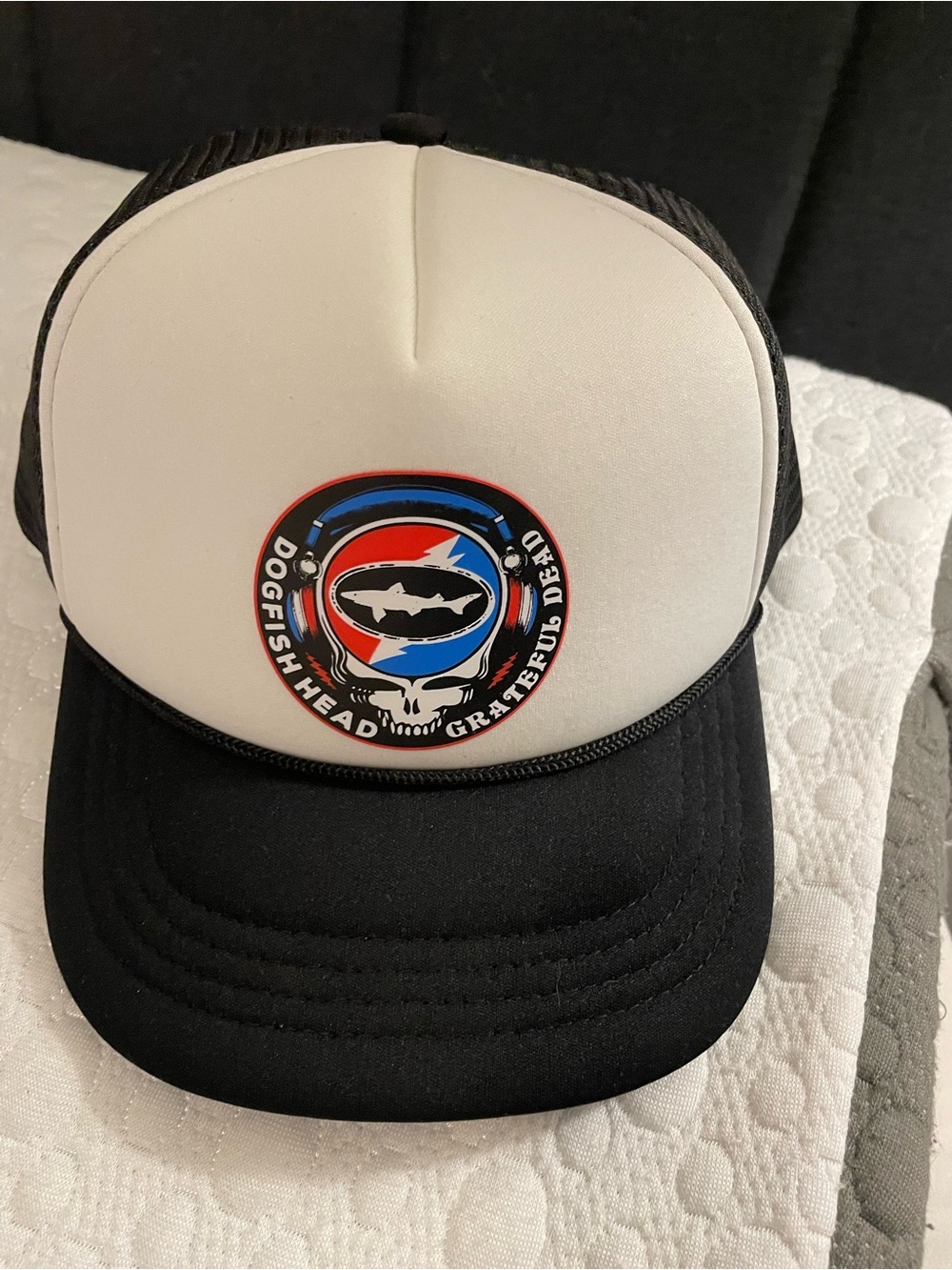 Dogfish Head x Grateful Dead White & Black Trucker Hat